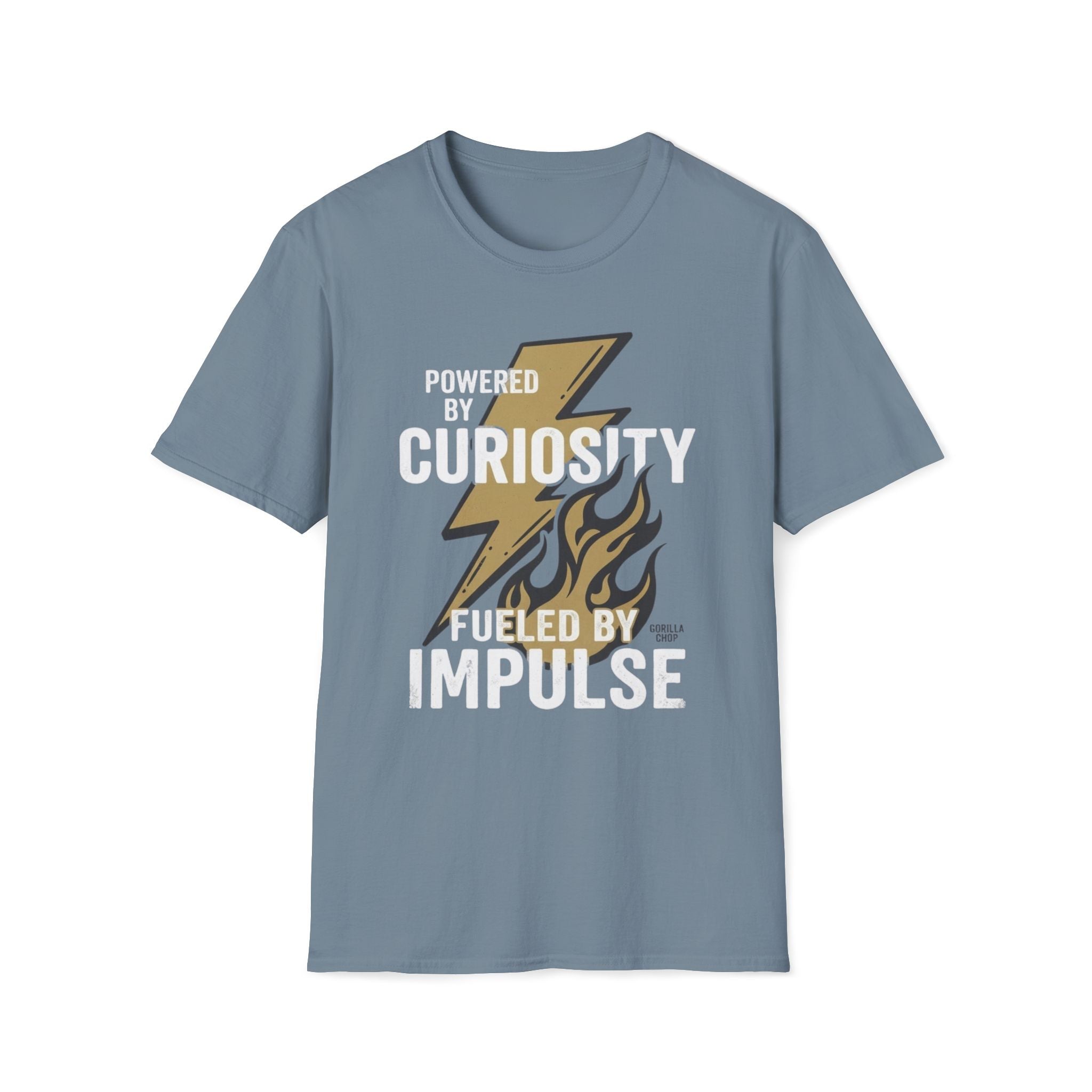 Powered by Curiosity, Fueled by Impulse T-Shirt