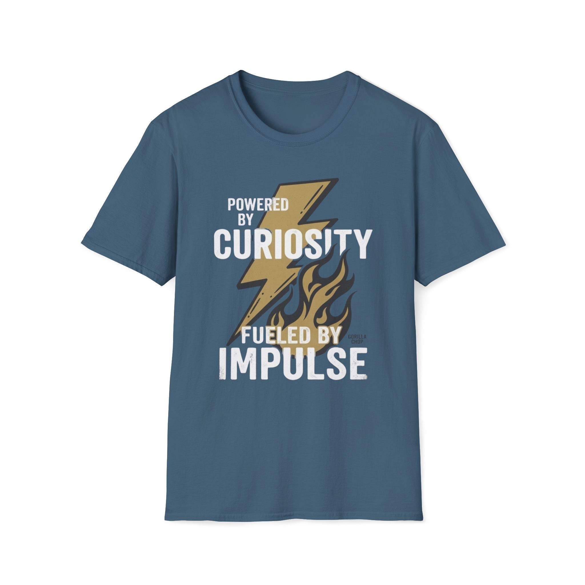 Powered by Curiosity, Fueled by Impulse T-Shirt