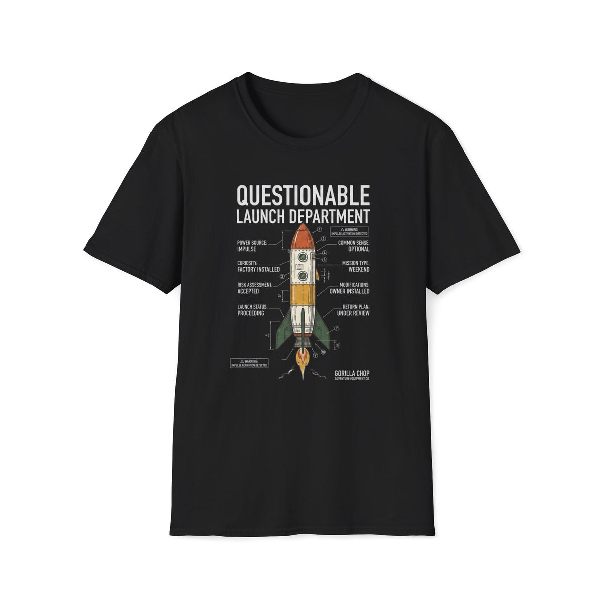 Questionable Launch Department T-Shirt